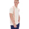 Polo de punto con patchwork de ganchillo Giorgio de Tapioca