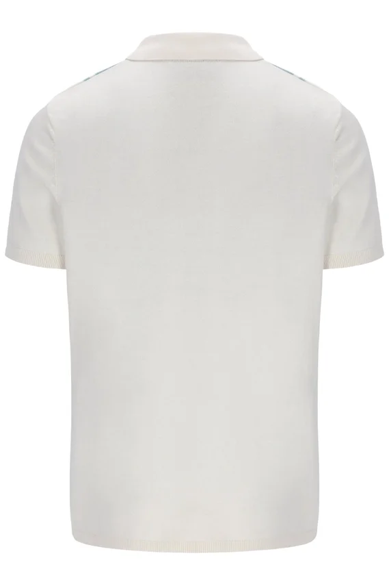 Polo de punto estilo Buddy Bowling en azul Sterling