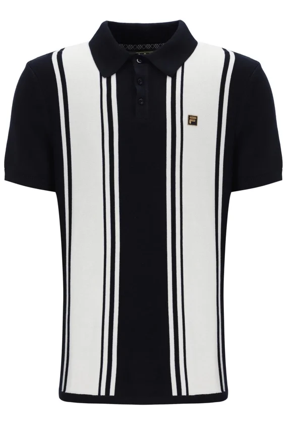 Polo de punto estilo Buddy Bowling en negro