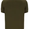 Polo de punto texturizado Sander en verde oliva oscuro