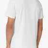 Polo de tenis blanco de manga corta de pantalones cortos
