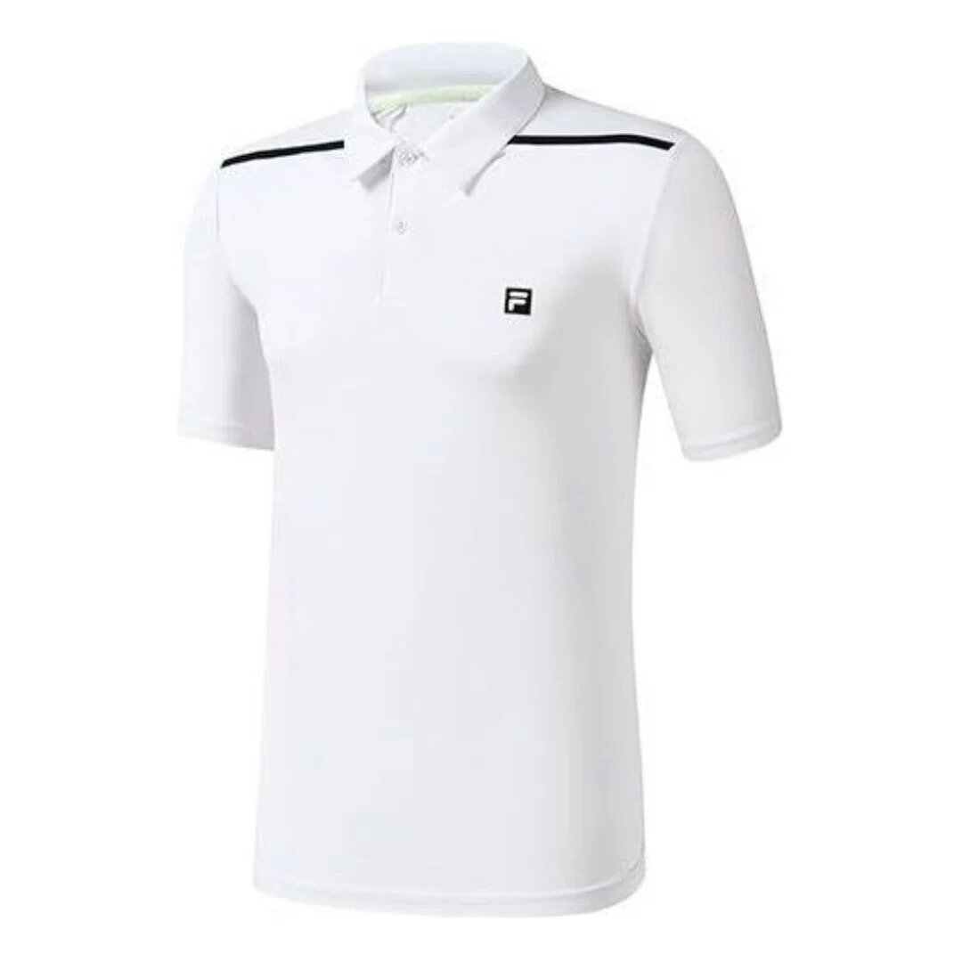 Polo de tenis con logotipo de atletismo «Blanco»