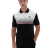 Polo de terciopelo negro con cremallera Paco