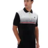 Polo de terciopelo negro con cremallera Paco