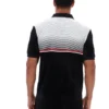 Polo de terciopelo negro con cremallera Paco