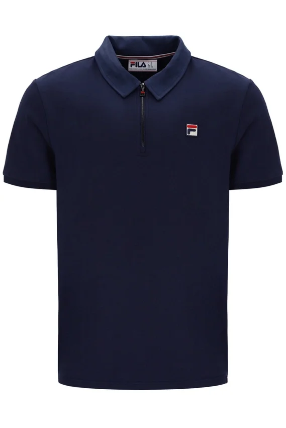 Polo Ettore con cremallera azul marino de Fila