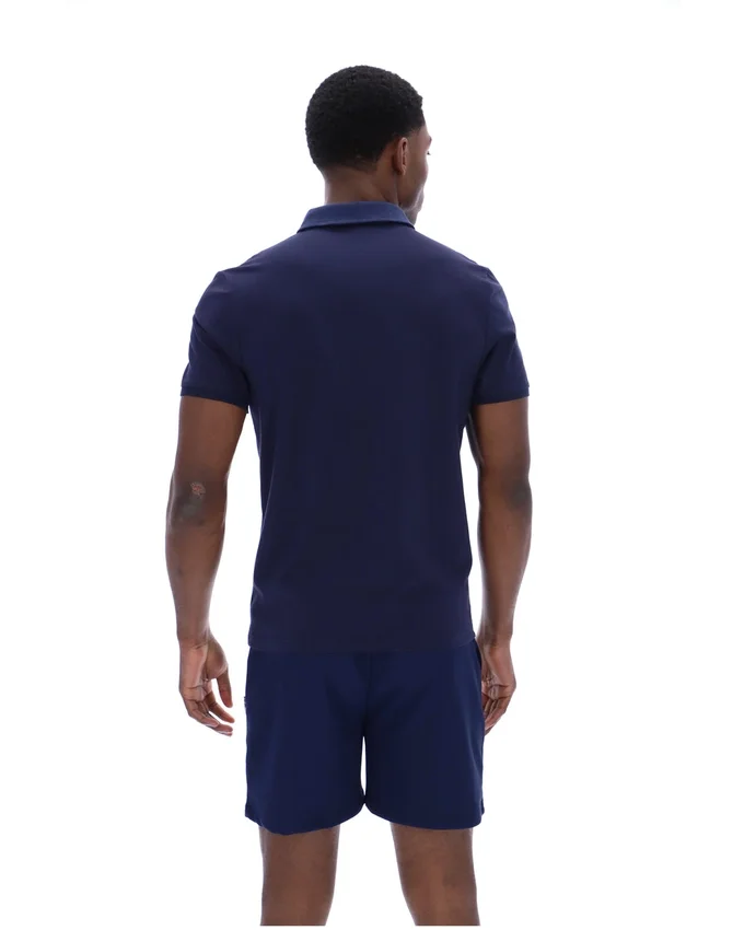 Polo Ettore con cremallera azul marino de Fila