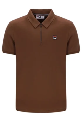Polo Ettore con cremallera en color Cappuccino