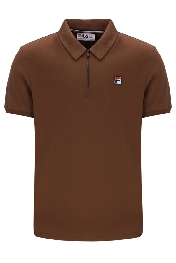 Polo Ettore con cremallera en color Cappuccino
