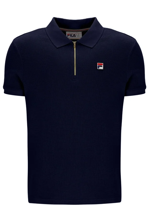 Polo Fila Benjamin Micro Waffle azul marino