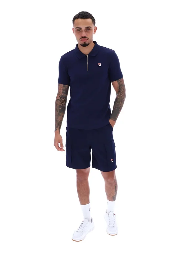 Polo Fila Benjamin Micro Waffle azul marino