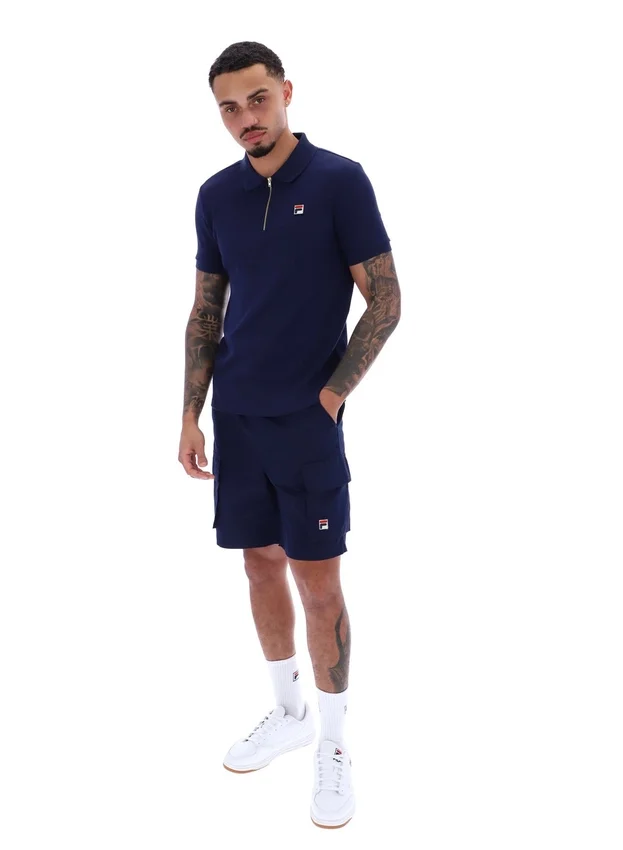 Polo Fila Benjamin Micro Waffle azul marino