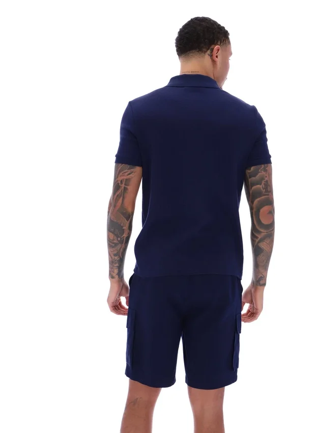 Polo Fila Benjamin Micro Waffle azul marino
