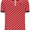 Polo Fila Jaye con rayas diagonales en rojo