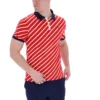 Polo Fila Jaye con rayas diagonales en rojo