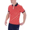 Polo Fila Jaye con rayas diagonales en rojo