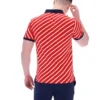 Polo Fila Jaye con rayas diagonales en rojo
