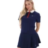 Polo icónico ajustado Juno de Fila en azul marino