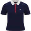 Polo icónico ajustado Juno de Fila en azul marino