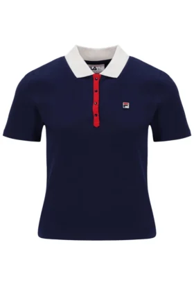 Polo icónico ajustado Juno de Fila en azul marino