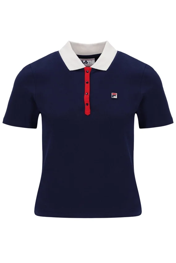 Polo icónico ajustado Juno de Fila en azul marino