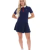 Polo icónico ajustado Juno de Fila en azul marino