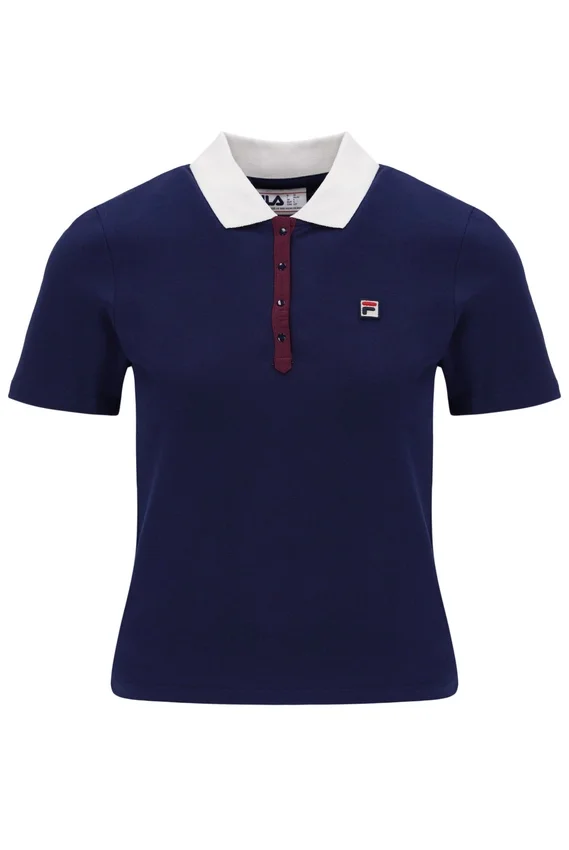 Polo icónico ajustado Juno de Fila en azul marino