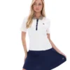 Polo icónico ajustado Juno en color Gardenia