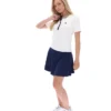 Polo icónico ajustado Juno en color Gardenia