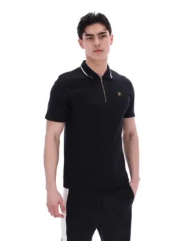 Polo Lemar Premium Essential en negro