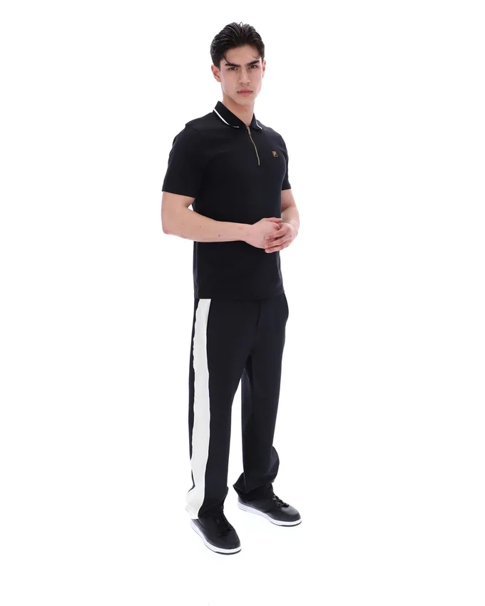 Polo Lemar Premium Essential en negro