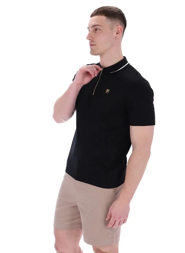 Polo Lemar Premium Essential en negro
