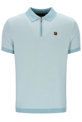 Polo Marty Zip en azul Sterling