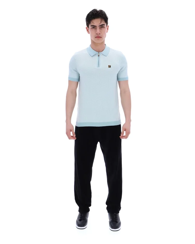 Polo Marty Zip en azul Sterling