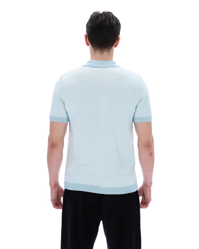 Polo Marty Zip en azul Sterling