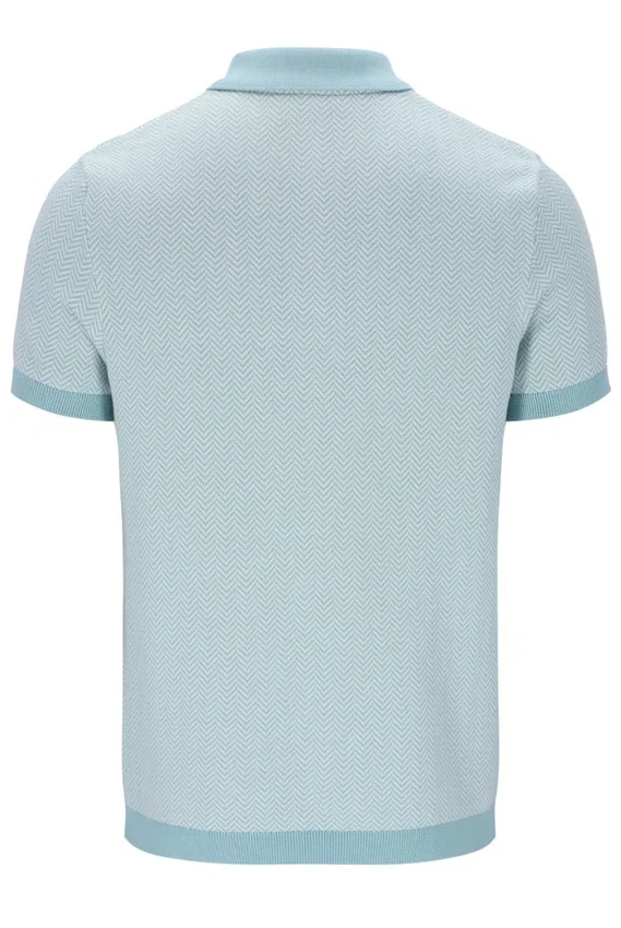 Polo Marty Zip en azul Sterling
