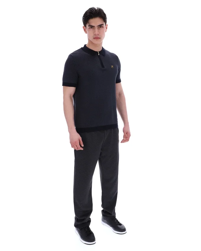 Polo Marty Zip negro