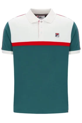 Polo Mattia con paneles en contraste de Mediterranea