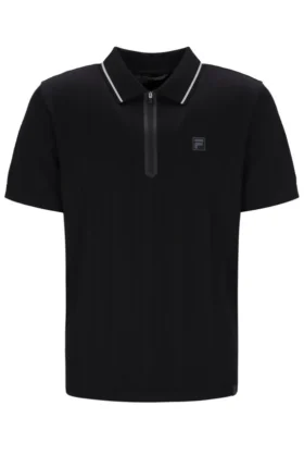 Polo negro Casa Cable con cremallera