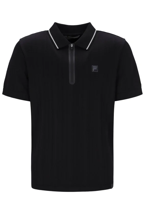 Polo negro Casa Cable con cremallera