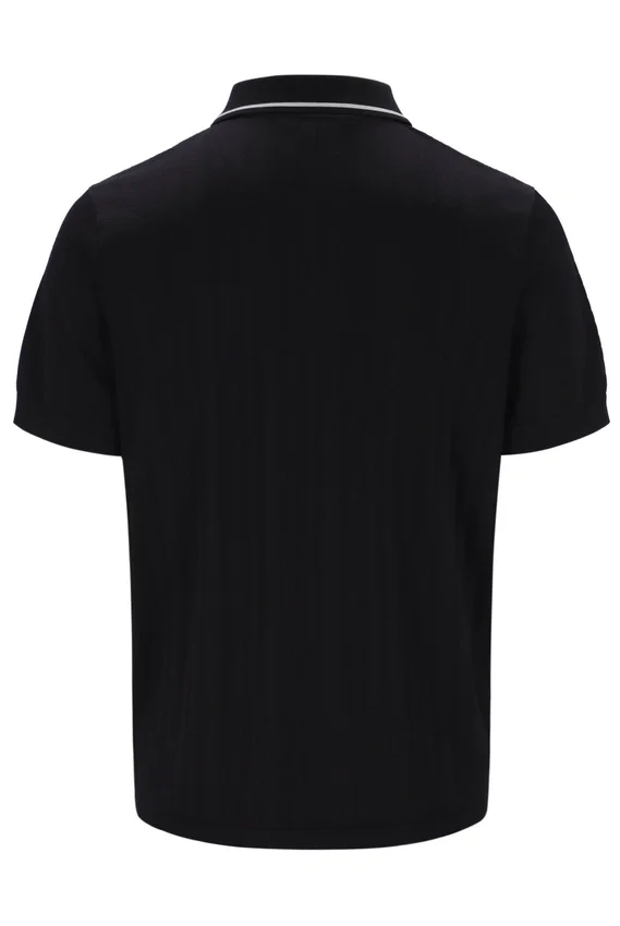 Polo negro Casa Cable con cremallera