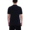 Polo negro de punto jacquard Castello con cremallera