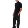 Polo negro de punto texturizado Sander