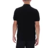 Polo negro de punto texturizado Sander