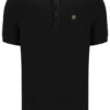 Polo negro de punto texturizado Sander