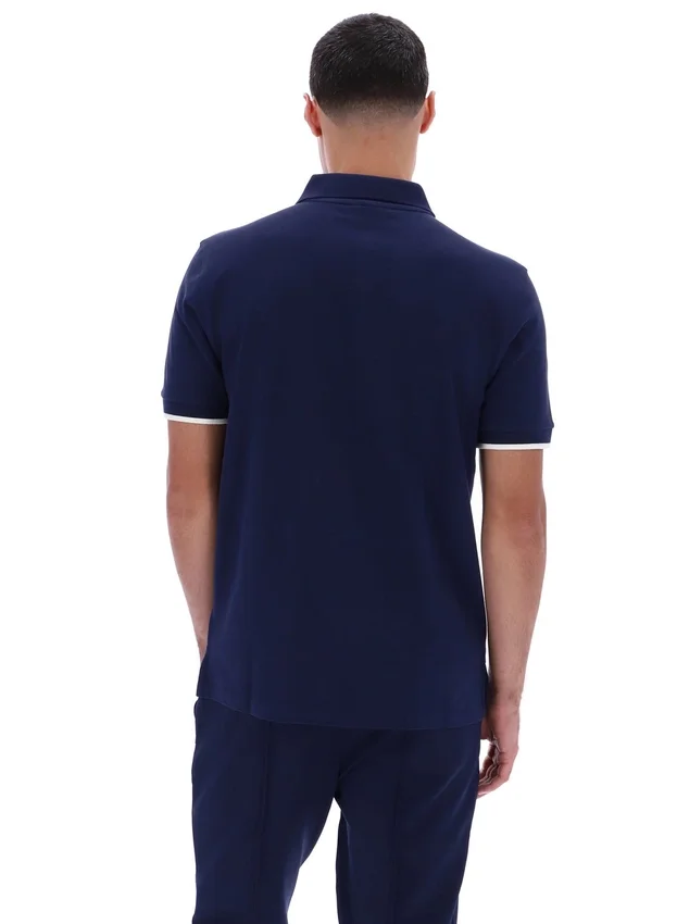 Polo Pablo de Fila en azul deslumbrante con tres botones y ribete