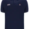 Polo Pablo de Fila en azul deslumbrante con tres botones y ribete