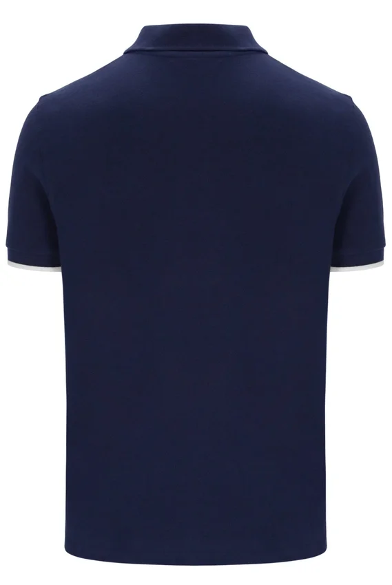 Polo Pablo de Fila en azul deslumbrante con tres botones y ribete