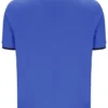 Polo Pablo de tres botones con ribete en azul deslumbrante