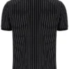 Polo Patton con rayas jacquard en negro